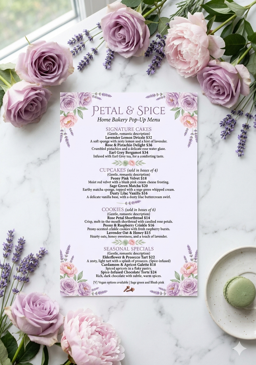 Restaurant Menu Design